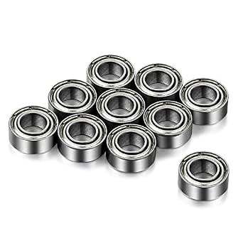 10 Stück MR126-2RS Rillenkugellager – 6x12x4 Mm, Doppelte Gummidichtung, Lagerstahl – Für Motoren & Geräte