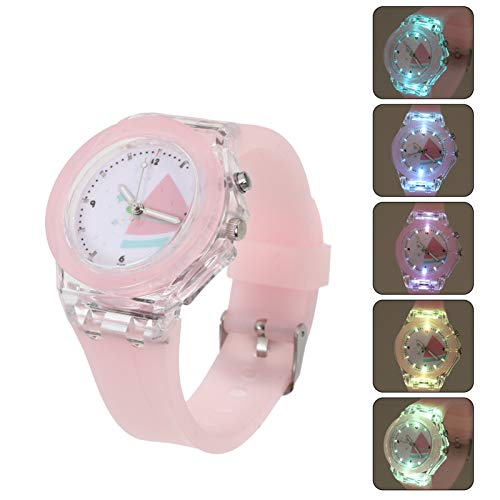 ULTECHNOVO Crianças de Silicone Relógio Com DIODO EMISSOR de Luz Da Novidade Dos Desenhos Animados R