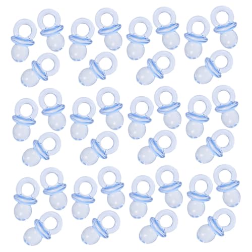 JOINPAYA Baby Shower Pacifiers Decor 150pcs Mini Acrylic Pacifiers Newborn Baby for Shower Games