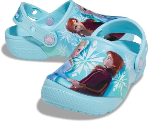 Crocs Kids' Disney Frozen 2 Clog | Frozen 2 Shoes for Girls, Ice Blue/Ice Blue, 13 Little Kid | Image 5