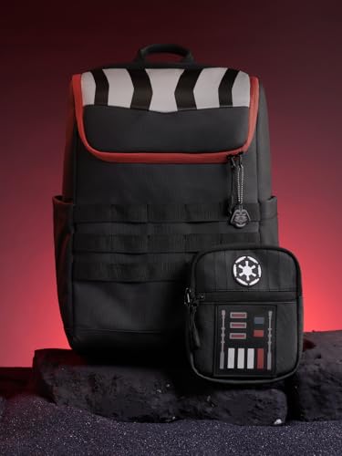 Image of The Souled Store Darth Vader: Empire Gear Backpacks | Official Star Wars Merchandise | Premium Water-Resistant Laptop Bag with Sith Lord Graphic | Durable Urban Travel Rucksack for Men & Women