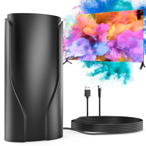 TV Antenna, Digital Indoor HD Antennas, Outdoor Antenna with Hooks Digital Antenna for Smart tv Indoor/Outdoor Antenna Supports 4K 8K 1080p