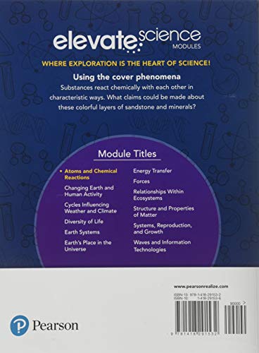 Image of ELEVATE MIDDLE GRADE SCIENCE 2019 ATOMS AND CHEMICAL REACTIONS STUDENT EDITION GRADE 6 /8