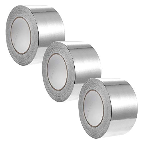 Professional Aluminum Foil Tape 3 inch x 150 feet – for HVAC, Hot and Cold Air Ducts, Insulation and More (3 Pack)