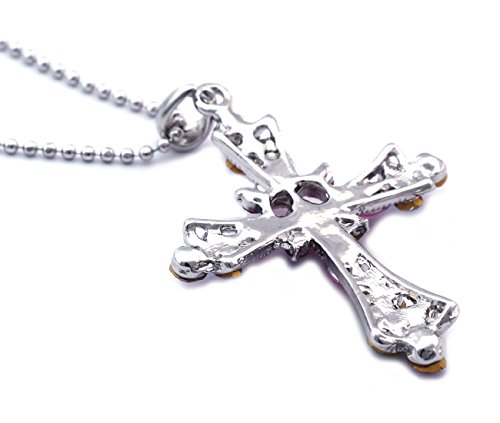 Cocojewelry N2004PURPLE Cross Heart Pendant Necklace Women Fashion Jewelry thumb #2