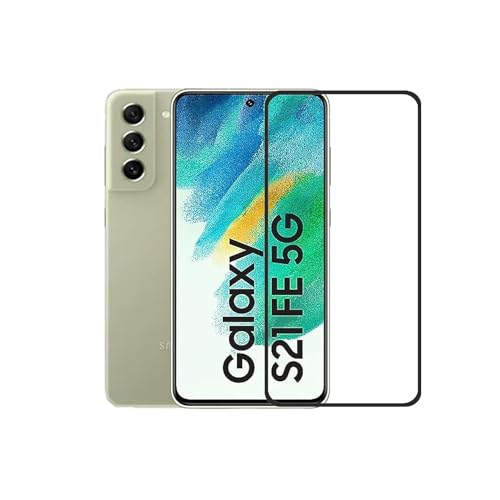 Image of DD SON Tempered Glass Screen Protector Compatible For Samsung Galaxy S21 FE 5G 11D) Smartphone With Edge To Edge Coverage And Easy Installation Kit,Black