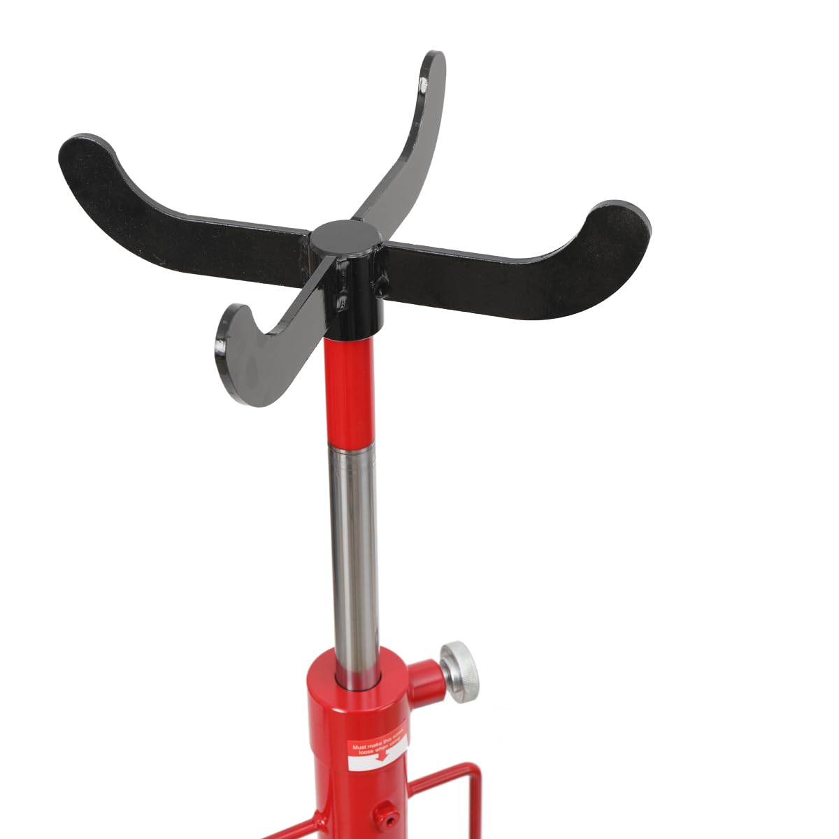 Gato de Transmisión Hidráulico Móvil hasta 500 KG Altura Elevación 113-186 cm Gato Elevador Hidraulico de Foso con Pedal para Motores
