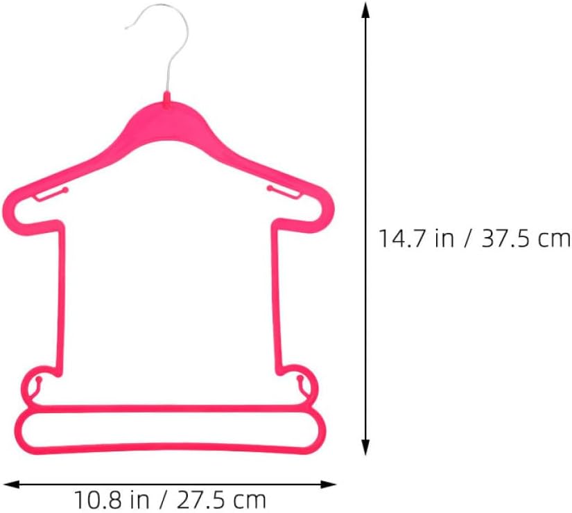 10pcs Plastic Clothes Hangers Suit Hangers Swimsuit Organizer Non-Slip Coat Display for Boys and Nursery Closet