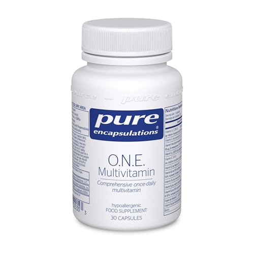 Pure Encapsulations O.N.E. Multivitamin - Comprehensive Once-Daily Multivitamin - with Vitamins A B1 B2 B3 B5 B6 C D E K Folate & Selenium - 30 Capsules