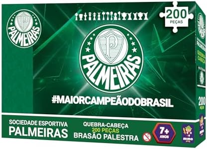 Palmeiras, quebra cabeça Brasão 200 peças, Verdão, Mimo brinquedo...