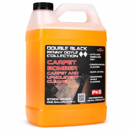 P & S PROFESSIONAL DETAIL PRODUCTS Carpet Bomber – Professional Upholstery Cleaner, Citrus-Based Formula, Removes Grease, Dirt & Odors, Highly Dilutable, Safe for Engines & Wheel Wells - 1 Gallon
