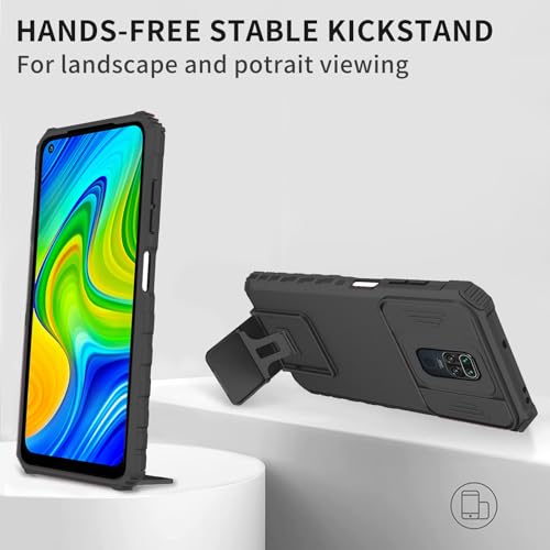Coque Redmi Note 9 Cellules Souples Anti-Impact avec Protection d'Écran Intégrée
