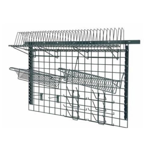 Quantum SGK-563048-1P Store Grid Medium-Duty Task Station Kit | Heavy-Duty Wall Mount Wire Shelving Unit for Manufacturing Storage | 30