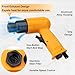 TRUCFUSION 2 in 1 Air Hammer Kit, Air Needle Scaler with 4PCS Pneumatic Chisel Kit, 4500 BPM Pneumatic Tools with 38PCS Replacement Flat-head Descaling Needles