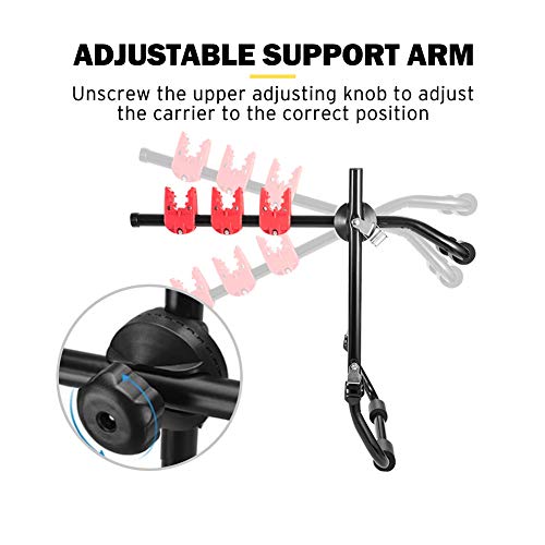 FIERYRED Trunk Mounted Bike Rack for Most Car SUV (Sedans/Hatchbacks/Minivans) 3-Bike Trunk Mount Bicycle Carrier Rack.