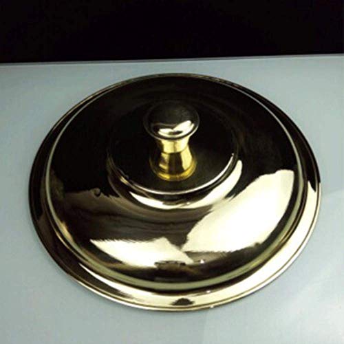 Pures Kupfer Manuell Verdickung Frittiertopf runder Boden langer Griff Wok Suppe Sauce Pfanne Haushalt rauchfrei Gas Induktion Herd in 31–32 cm Deckel