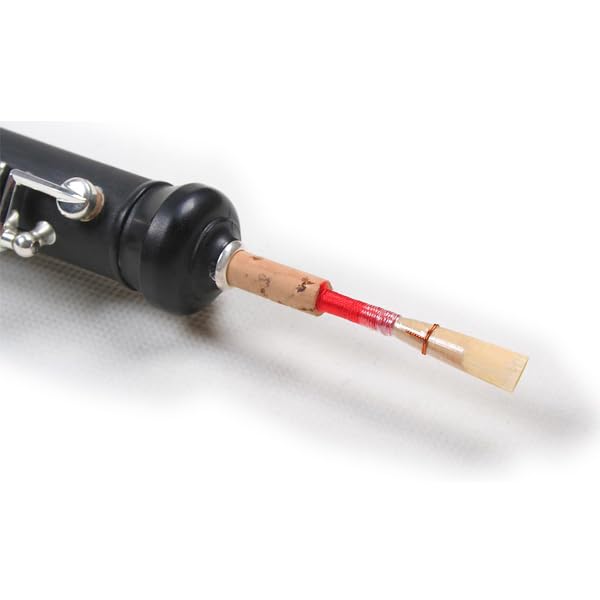 Oboe Ebonit versilberte Mechanik halbautomatisches System mit Tasche & Rohr