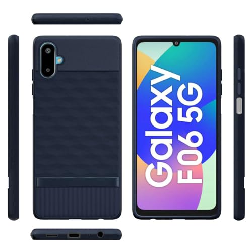 Image of Shockproof Case for Samsung Galaxy F06 5G / M06 5G | Full Camera Protection | TPU Flexible Back Cover for Samsung Galaxy F06 5G / M06 5G (Steel Blue)