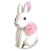 Cute Rabbit Piggy Bank, White Rabbit Bank Toy Coin Bank Decorative Saving Bank Money Bank Adorable Rabbit Figurine for Boy Girl Baby Kid Child Adult Rabbit Lover by DomeStar