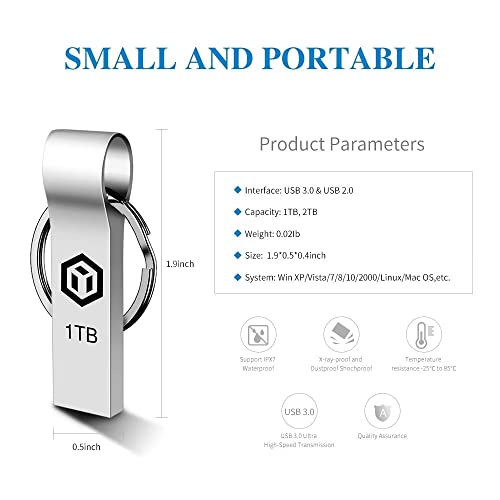 Usb Flash Drive 1Tb, Portable Thumb Drives 1000Gb: Usb 3.0 Memory Stick, Ultra Large Storage Usb 3.0 Drive, High-Speed 1Tb Jump Drive, 1000Gb Swivel Bulk Zip Drive For Pc/Laptop #TOP5
