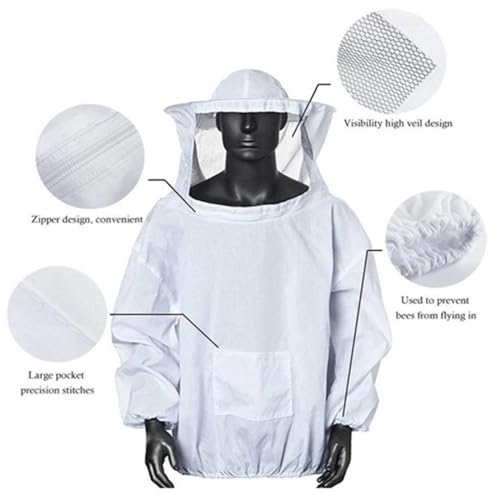Traje antiabejas con sombrero integrado para una protección agrícola total 4