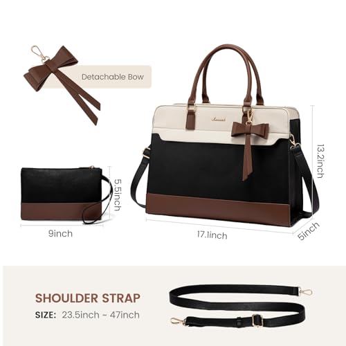 LOVEVOOK Large Leather Work Tote