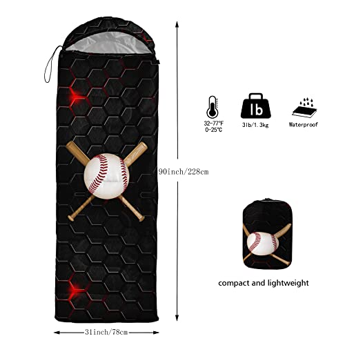 Image of QOOMO Camping Sleeping Bags,3 Season Warm & Cool Weather,Lightweight,Waterproof Sleeping Bags for Adults & Kids,Traveling,and Outdoors,Camping Gear Equipment