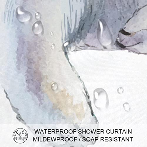 Rideau de douche imperméable ours polaire anti-projections pour sol toujours sec - 4
