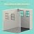 Greesum 8x6FT Plastic Outdoor Storage Shed with Floor, Resin Sheds with Window and Lockable Door, Easy Assembly, HDPE Kick-it Shed for Garden, Lawn, Backyard, Beige