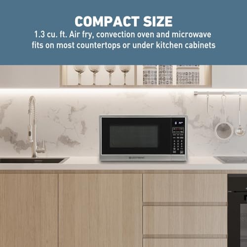 West Bend WBAF130K3S 3-in-1 Microwave Air Fryer Convection Oven, Stainless Steel - Image 3