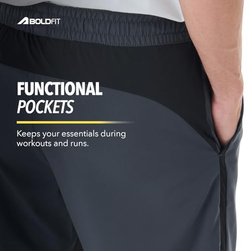 Image of Boldfit Shorts Pant for Men, Breathable, Quick Dry, Lightweight Gym Shorts for Men Workout with Pockets Sports Shorts for Man