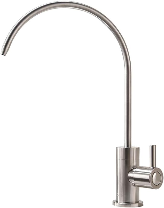 Drinking Water Faucet,Water Filtration Faucet,Drinking Water Purifier Faucet, Kitchen Water Filter Faucet, Brushed Nickel, Stainless Steel, RULIA PB1019