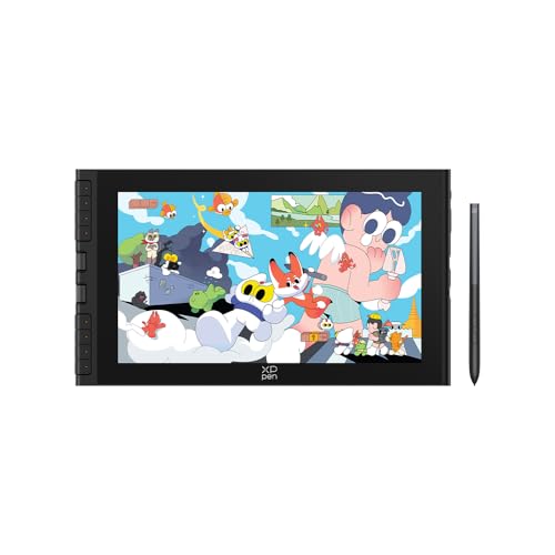 XPPen Artist 12 3rd Tavoletta grafica con schermo, 12 pollici con rotella X-Dial, 8 tasti rapidi, stilo X4 a 16384 livelli per illustratori, designer o studenti d'arte
