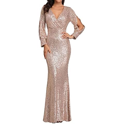 TDEOK Elegant Long Sleeve Evening Dress Cover