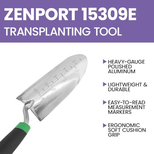 Zenport herramienta de trasplante 3 piezas negra miniatura 4