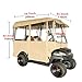 VEVOR Golf Cart Enclosure, with 4-Sided Fairway Deluxe, 300D Waterproof Driving Enclosure with Transparent Windows, Fit for 2+2 Seats Golf Carts (Roof Up to 78.7''L)