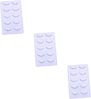 FRCOLOR 30 Pares De Cílios Inferiores Cílios Naturais Cílios Inferiores Tira Cílios Inferiores Tira Cílios Naturais Cílios Postiços Cílios Postiços Fibra Natural Rússia Haste Transparente