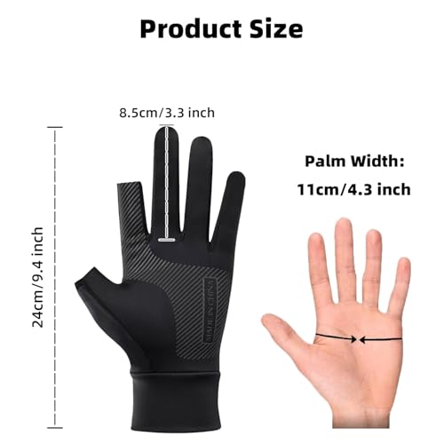 Image of UV Protection Motorcycle Gloves for Men Women - Summer Ice Silk Breathable Non-Slip Riding Gloves with UPF50+ Sun Protection, Summer Wear for Scooty, Bike, Outdoor Activities