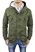 Evoga Giaccone Parka Uomo Verde Militare Casual Invernale (M, Verde Scuro)