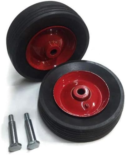 Lawn Mower Parts 2 HD Steel Deck Wheels Fits Toro Wheel Horse 5305 110506 6x1.75 with Bolts