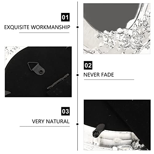 SOLUSTRE Espelho De Maquiagem Rosa De 7 Polegadas Estilo Europeu Espelho De Mesa De Metal Vintage Es