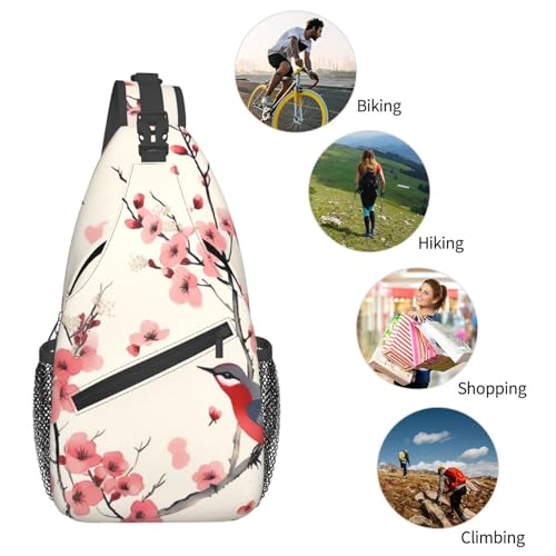 Bolso cruzado para pecho estilo Sling negro miniatura 6