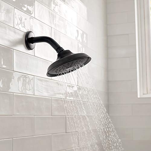 Hansgrohe Joleena 6-Inch Showerhead Transitional 1-Spray Full With Quickclean In Matte Black, 04780670 #TOP2