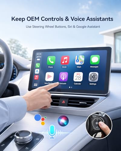 Hyphoon Wireless CarPlay Adapter USB C, Compact Android Auto Dongle - image 4