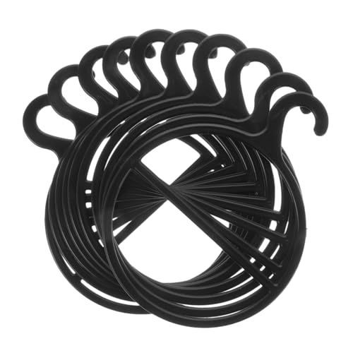 PRETYZOOM Space-Saving Scarf Hanger Set 10pcs Rotating Plastic Tie Scarf Holder for Efficient Closet Organization