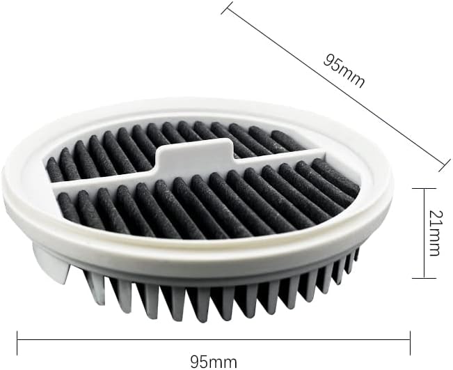 Close-up view of the pleated HEPA filter material