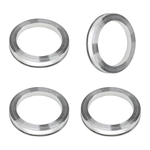 MTRPS 4 PCS Hub Centric Rings 56 ID to 73 OD Aluminum Alloy Wheel Center Bore Shaft Shock Absorbing Spacer Wheel Hubrings Compatible with Most Vehicles