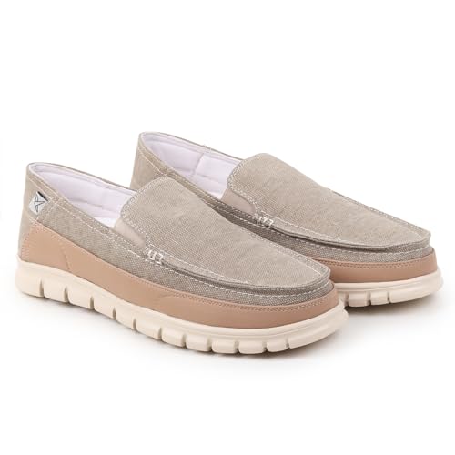 Image of YOHO Loafers for Men | Comfortable Slip on Shoes | Durable Denim Upper | Cushioned Lightweight Footwear | Lofos 101