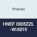 Pramet HNEF 0905ZZL-W:8215 Carbide Multi-Material (K25,H15) Insert for Econ HN, Side Lock Technology, HNEF Style, Roughing, PVD, 120 Degree Hexagon, Black (Pack of 10)