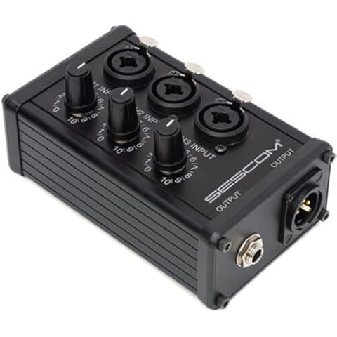Sescom SES-3MIX 3-Input / 1-Output Passive XLR Mixer Cover